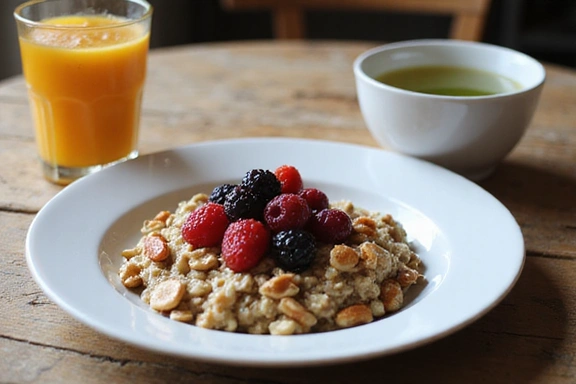 Zdjęcie przedstawiające zdrowe śniadanie